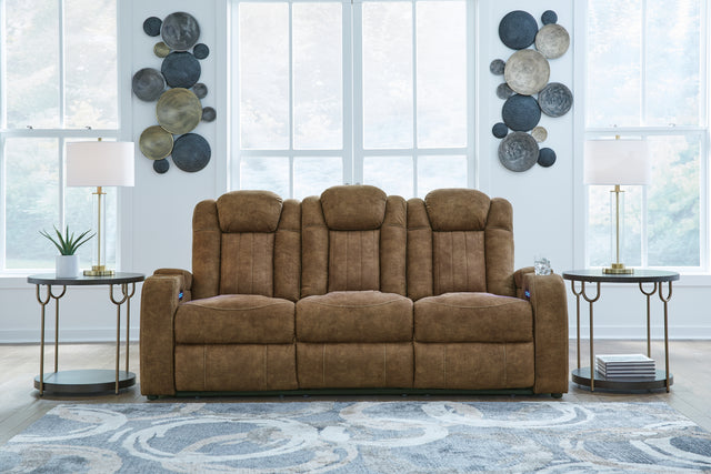 Furniture City Houma - Ashley Furniture - Wolfridge Living Room - PWR Recliner/ADJ Headrest / Brindle - 6070313
