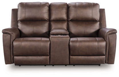 Bleckley - Power Reclining Loveseat With Console / Adjustable Headrest