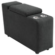 Furniture City Houma - Coaster - Collins Upholstered Modular Storage Console Dark Grey - 609530CON