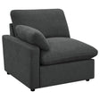 Furniture City Houma - Coaster - Collins Modular LAF Power Recliner Dark Grey - 609530LRP