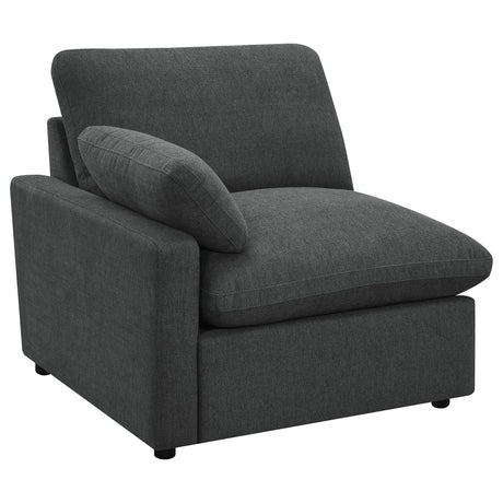 Furniture City Houma - Coaster - Collins Modular LAF Power Recliner Dark Grey - 609530LRP