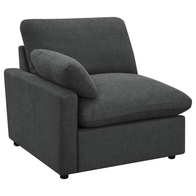 Furniture City Houma - Coaster - Collins Modular LAF Power Recliner Dark Grey - 609530LRP