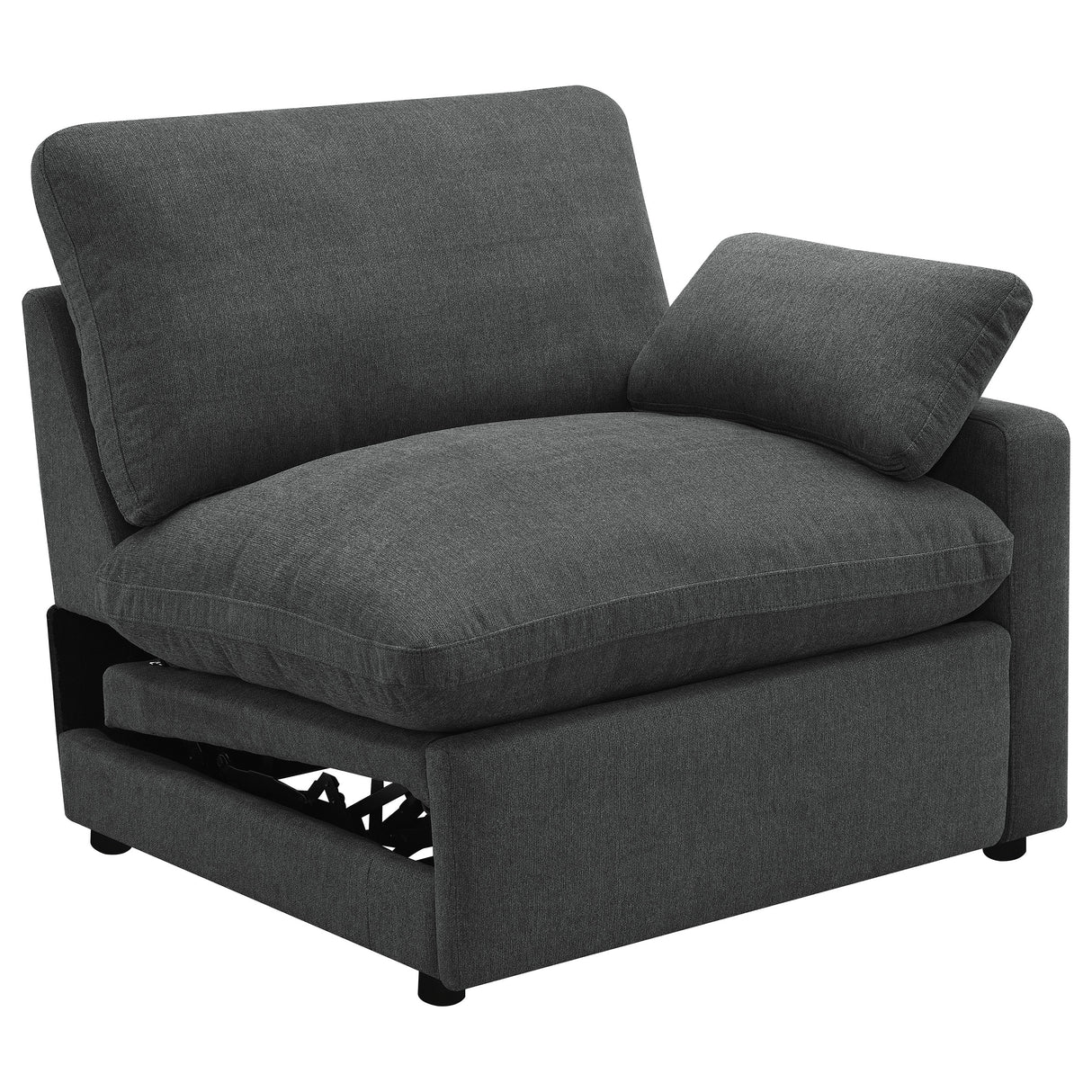 Furniture City Houma - Coaster - Collins Modular RAF Power Recliner Dark Grey - 609530RRP