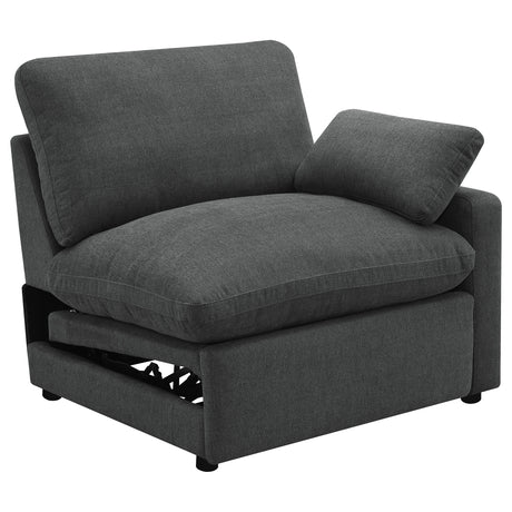 Furniture City Houma - Coaster - Collins Modular RAF Power Recliner Dark Grey - 609530RRP