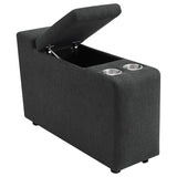 Collins 5-piece Power Reclining Home Theater Seating Dark Grey