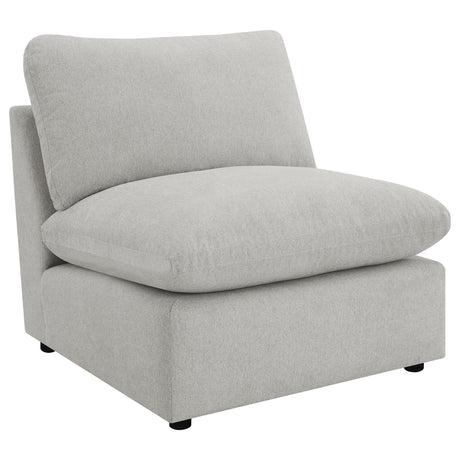 Furniture City Houma - Coaster - Collins Modular Armless Chair Grey - 609560AC
