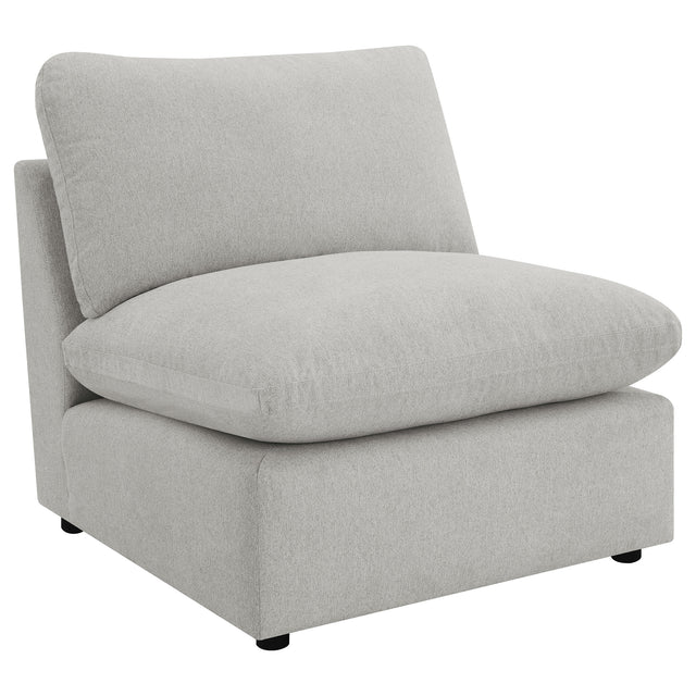 Furniture City Houma - Coaster - Collins Modular Armless Chair Grey - 609560AC