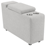 Furniture City Houma - Coaster - Collins Upholstered Modular Storage Console Grey - 609560CON