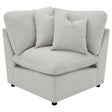 Furniture City Houma - Coaster - Collins Modular Corner Chair Grey - 609560CRN