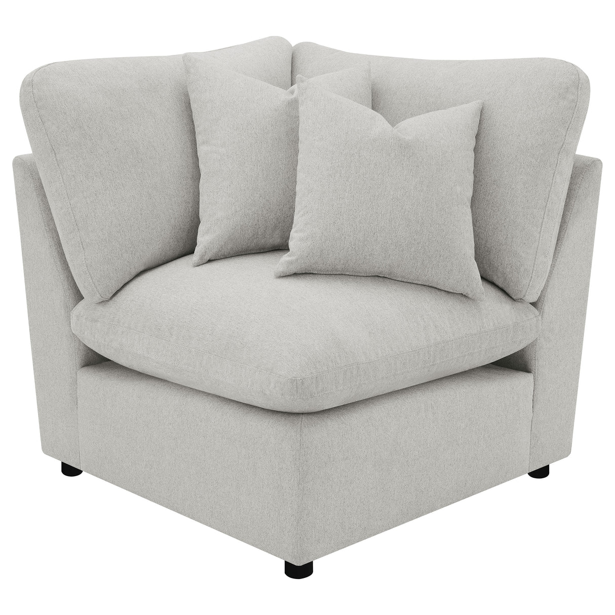 Furniture City Houma - Coaster - Collins Modular Corner Chair Grey - 609560CRN