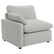 Furniture City Houma - Coaster - Collins Modular LAF Power Recliner Grey - 609560LRP