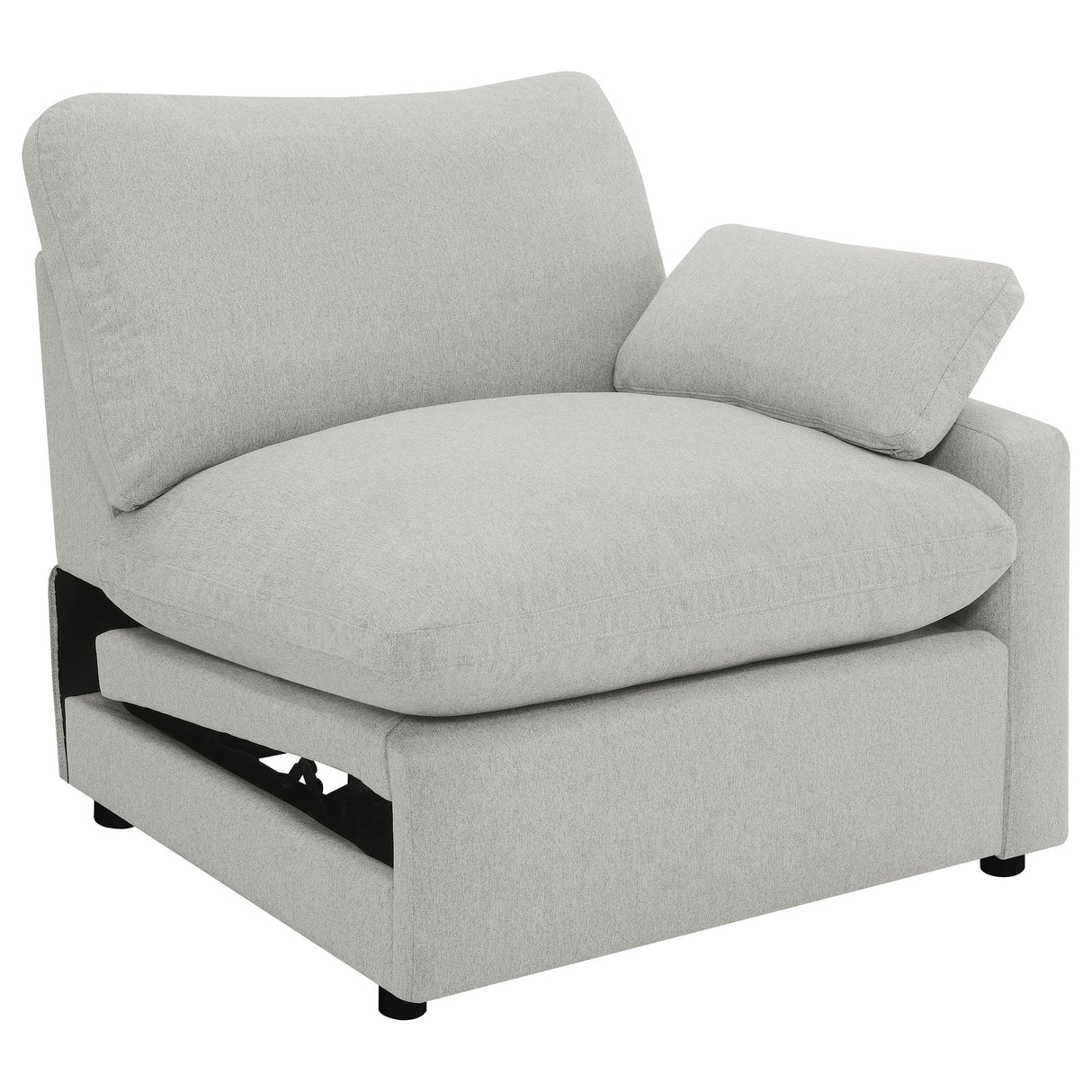 Furniture City Houma - Coaster - Collins Modular RAF Power Recliner Grey - 609560RRP