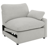 Furniture City Houma - Coaster - Collins Modular RAF Power Recliner Grey - 609560RRP