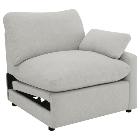 Furniture City Houma - Coaster - Collins Modular RAF Power Recliner Grey - 609560RRP