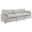 Furniture City Houma - Coaster - Collins Modular Power Sofa Grey - 609561P