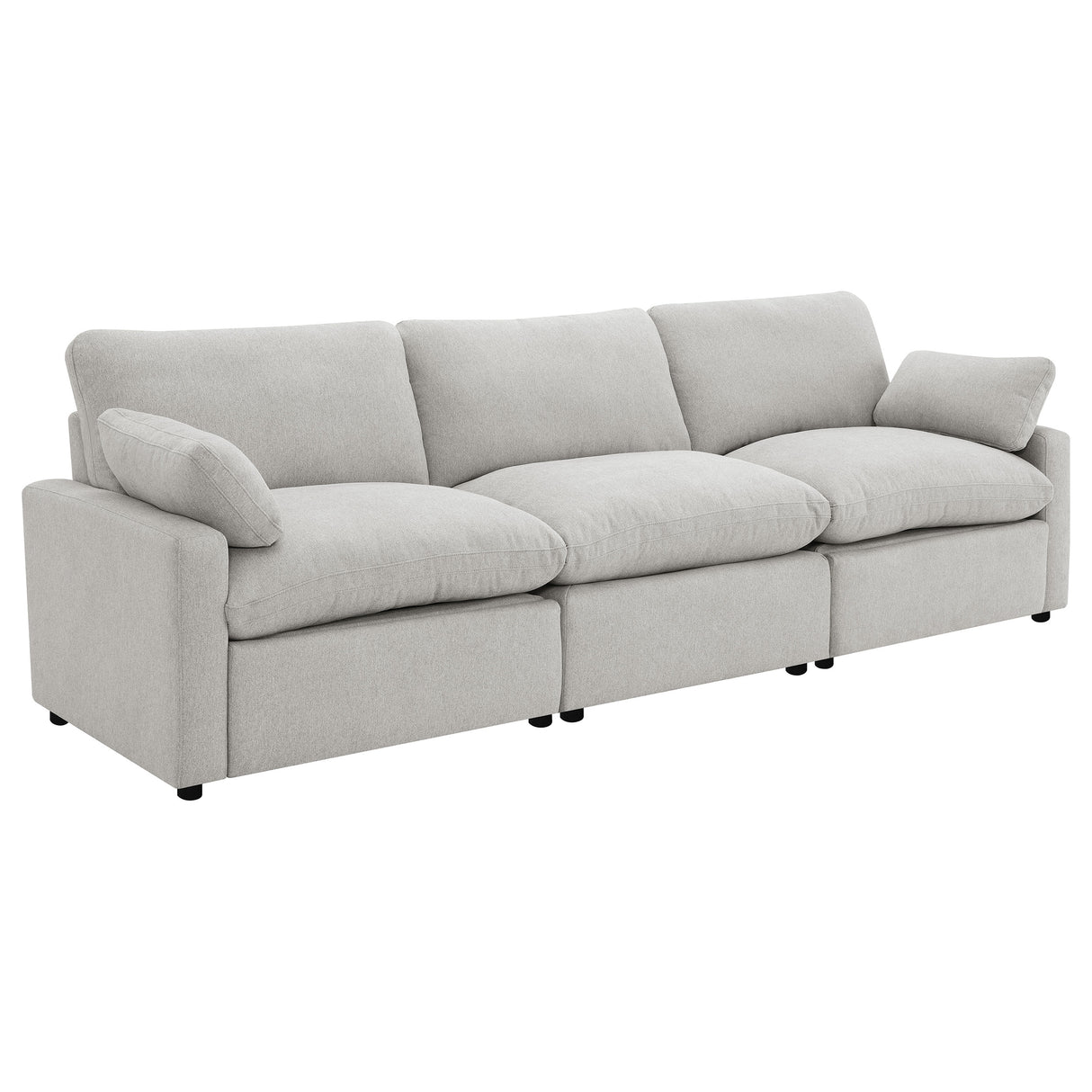 Furniture City Houma - Coaster - Collins Modular Power Sofa Grey - 609561P