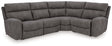 Furniture City Houma - Ashley Furniture - Next-Gen DuraPella 4-Piece Power Reclining Sectional - 4-Piece Power Reclining Sectional / Slate - 61003S4