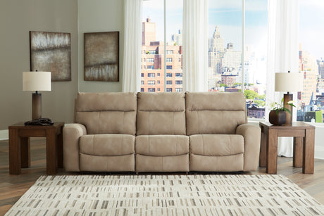 Furniture City Houma - Ashley Furniture - Next-Gen DuraPella 3-Piece Power Reclining Sectional Sofa - 3-Piece Power Reclining Sectional Sofa / Sand - 61004S2