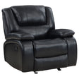Furniture City Houma - Coaster - Camila Upholstered Glider Recliner Chair Black - 610246