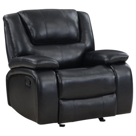 Furniture City Houma - Coaster - Camila Upholstered Glider Recliner Chair Black - 610246