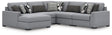 Furniture City Houma - Ashley Furniture - Bealton 5-Piece Sectional with Chaise - RAF 5-Piece Sectional with Chaise / Salt and Pepper - 61305S8