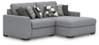 Furniture City Houma - Ashley Furniture - Bealton 2-Piece Sectional with Chaise - RAF 2-Piece Sectional with Chaise / Salt and Pepper - 61305S10