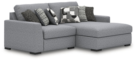 Furniture City Houma - Ashley Furniture - Bealton 2-Piece Sectional with Chaise - RAF 2-Piece Sectional with Chaise / Salt and Pepper - 61305S10