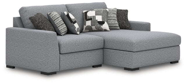 Furniture City Houma - Ashley Furniture - Bealton 2-Piece Sectional with Chaise - RAF 2-Piece Sectional with Chaise / Salt and Pepper - 61305S10