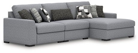 Furniture City Houma - Ashley Furniture - Bealton 3-Piece Sectional with Chaise - RAF 3-Piece Sectional with Chaise / Salt and Pepper - 61305S3