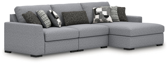 Furniture City Houma - Ashley Furniture - Bealton 3-Piece Sectional with Chaise - RAF 3-Piece Sectional with Chaise / Salt and Pepper - 61305S3