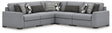 Furniture City Houma - Ashley Furniture - Bealton 5-Piece Sectional - RAF 5-Piece Sectional / Salt and Pepper - 61305S6