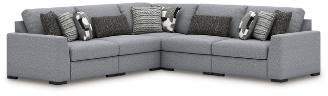 Furniture City Houma - Ashley Furniture - Bealton 5-Piece Sectional - RAF 5-Piece Sectional / Salt and Pepper - 61305S6