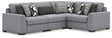 Furniture City Houma - Ashley Furniture - Bealton 4-Piece Sectional - RAF 4-Piece Sectional / Salt and Pepper - 61305S5
