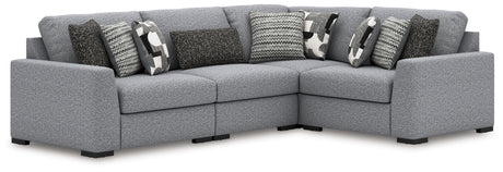 Furniture City Houma - Ashley Furniture - Bealton 4-Piece Sectional - RAF 4-Piece Sectional / Salt and Pepper - 61305S5
