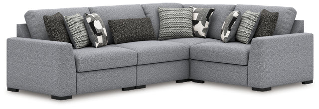 Furniture City Houma - Ashley Furniture - Bealton 4-Piece Sectional - RAF 4-Piece Sectional / Salt and Pepper - 61305S5