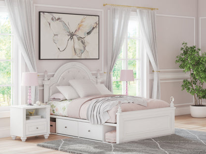 Kozlani - Upholstered Panel Storage Bed
