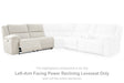 Furniture City Houma - Ashley Furniture - Keensburg Left-Arm Facing Power Reclining Loveseat - LAF Reclining Power Loveseat / Linen - 6180763