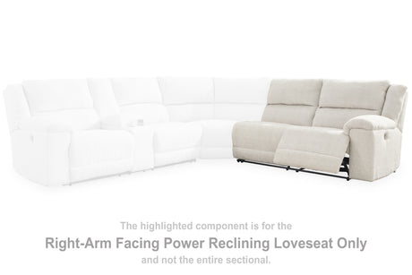 Furniture City Houma - Ashley Furniture - Keensburg Right-Arm Facing Power Reclining Loveseat - RAF Reclining Power Loveseat / Linen - 6180775