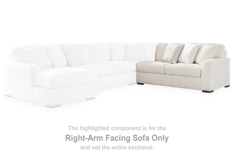 Furniture City Houma - Ashley Furniture - Chessington Right-Arm Facing Sofa - RAF Sofa / Ivory - 6190467