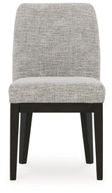 Burkhaus - Dining UPH Side Chair (Set of 2) - Beige / Dark Brown