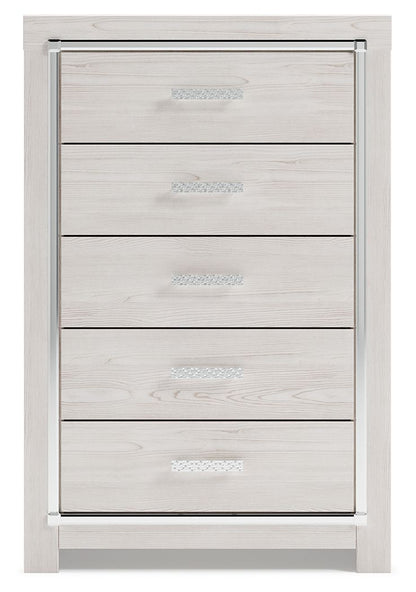 Altyra - Five Drawer Chest - White