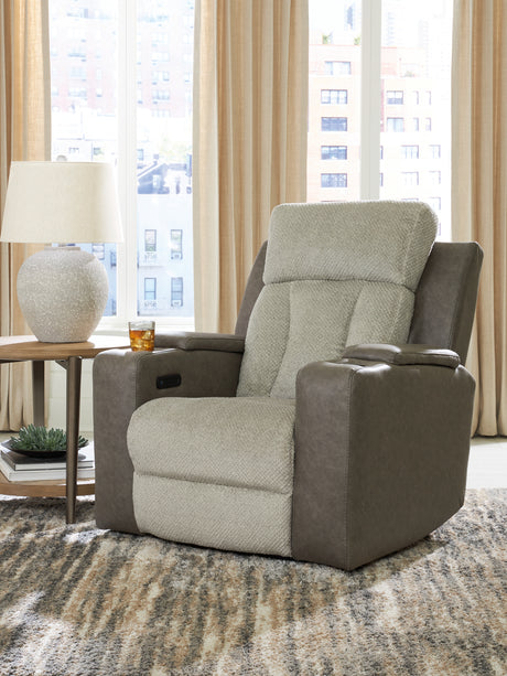 Furniture City Houma - Ashley Furniture - WhipLash Living Room - PWR Recliner/ADJ Headrest / Sisal - PC6320413