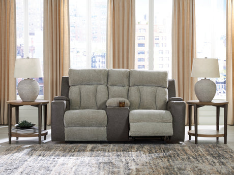 Furniture City Houma - Ashley Furniture - WhipLash Power Reclining Loveseat with Console - PWR REC Loveseat/CON/ADJ HDRST - PC6320418