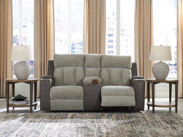 Furniture City Houma - Ashley Furniture - WhipLash Power Reclining Loveseat with Console - PWR REC Loveseat/CON/ADJ HDRST - PC6320418