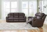 Furniture City Houma - Ashley Furniture - Lavenhorne Reclining Sofa and Loveseat - Reclining Sofa and Loveseat / Umber - 63306U1