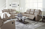 Furniture City Houma - Ashley Furniture - Lavenhorne Reclining Sofa, Loveseat and Recliner - Reclining Sofa, Loveseat and Recliner / Pebble - 63307U2