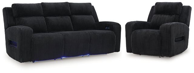 Furniture City Houma - Ashley Furniture - Forest Lake Power Reclining Sofa and Power Recliner - Power Reclining Sofa and Power Recliner - PC64202U2