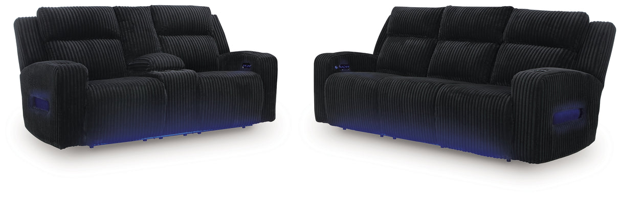 Forest Lake Power Reclining Sofa and Loveseat