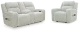 Furniture City Houma - Ashley Furniture - Forest Lake Power Reclining Loveseat and Power Recliner - Power Reclining Loveseat and Power Recliner - PC64203U1