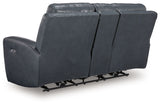 Bexhurst - Power Reclining Loveseat With Console / Adjustable Headrest